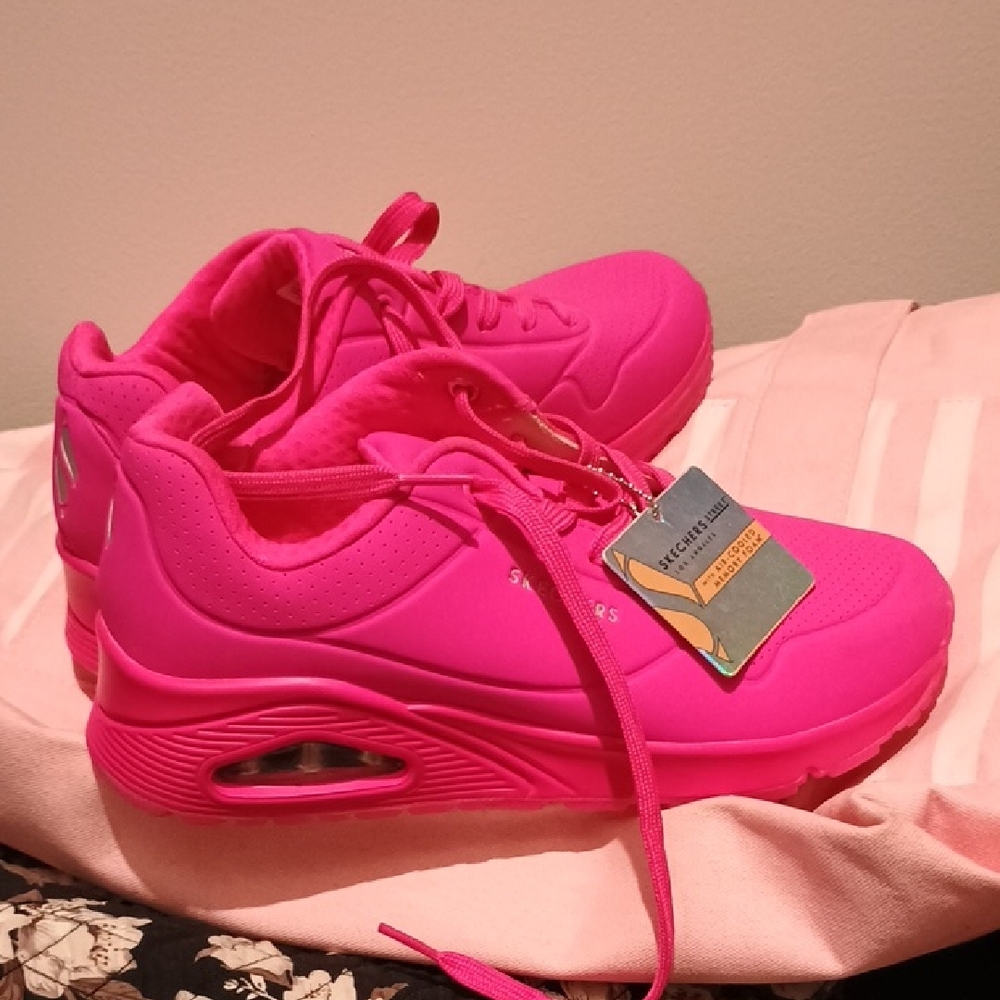Skechers Hot Pink Athletic Shoes